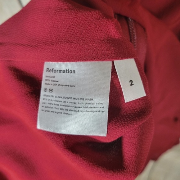 Reformation Gracie Ruched Sleeve Mini Dress - Picture 6 of 6